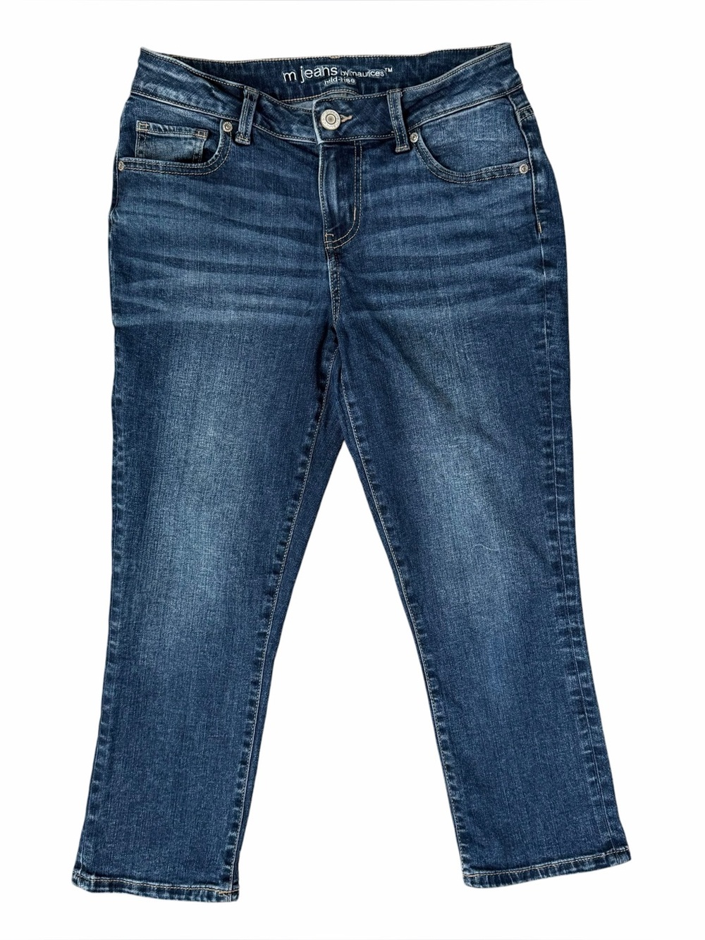 Maurices Jeans Womens 6 Cropped Straight Leg Stretch m Jeans Classic Y2K Casual